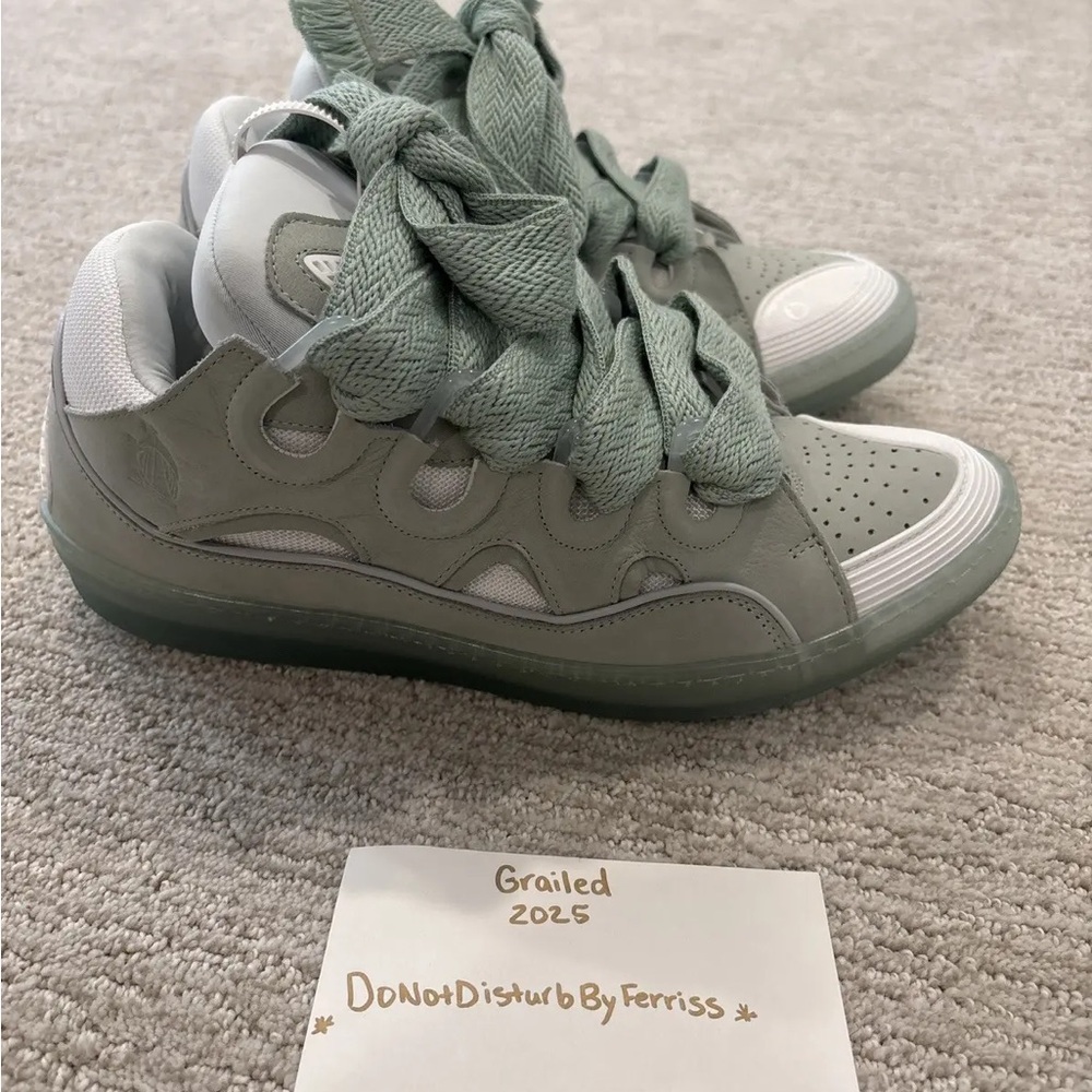 Lanvin Green Athletic Shoes
